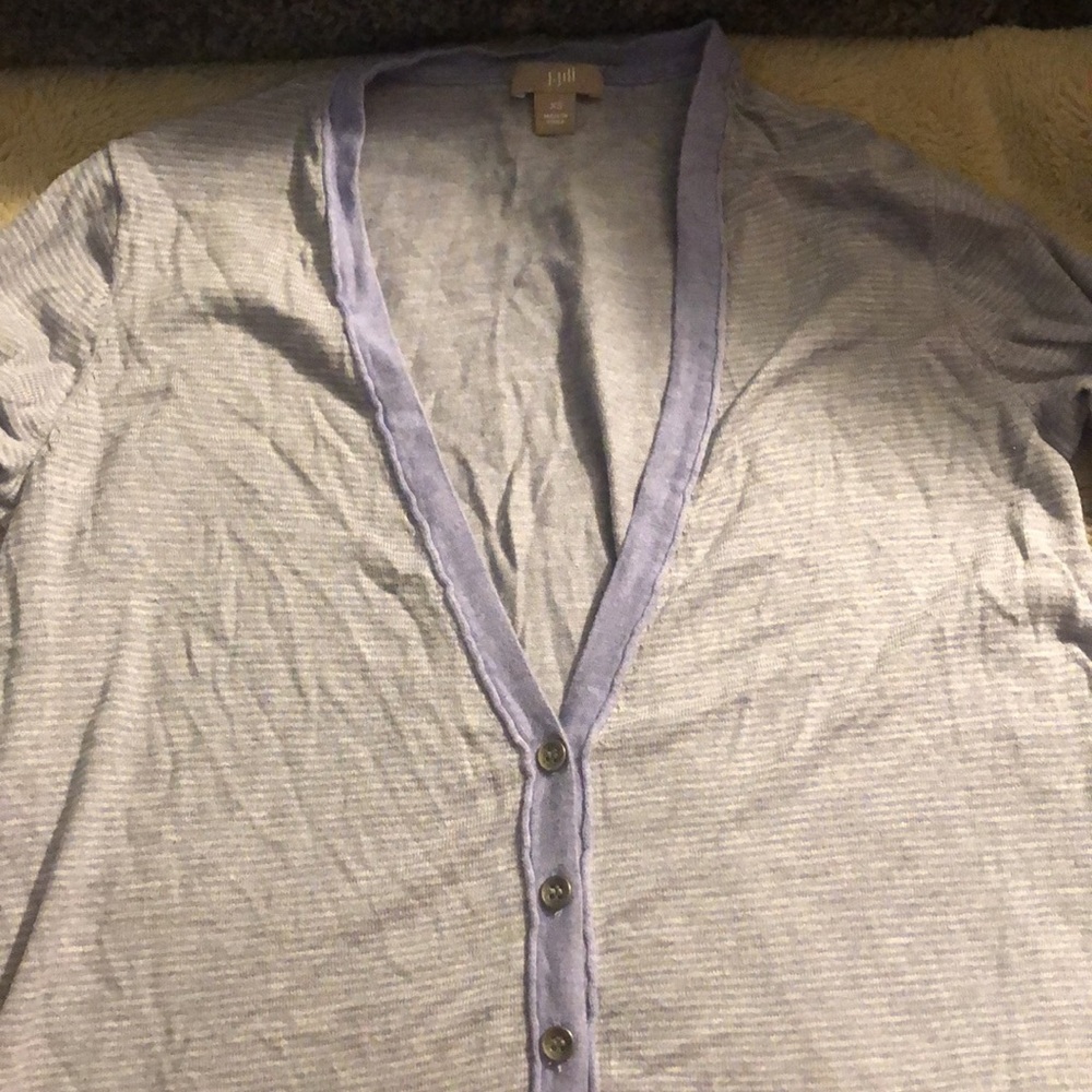 J.Jill Striped Cardigan, size XS - Picture 2 of 7